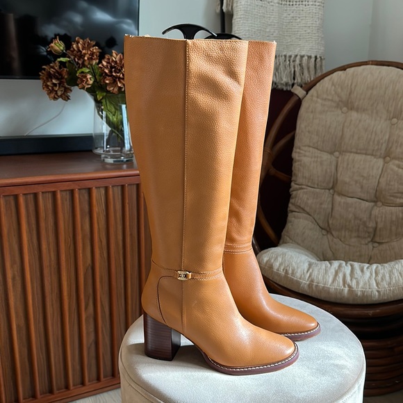 Sam Edelman Shoes - SAM EDELMAN
Elsy Leather High Boots (Caramel Color)